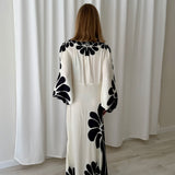 Farm Rio Black & Cream Floral Maxi Dress