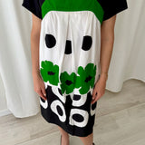 Vestido Colour Block Gráfico Kenzo