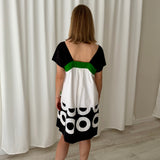 Vestido Colour Block Gráfico Kenzo