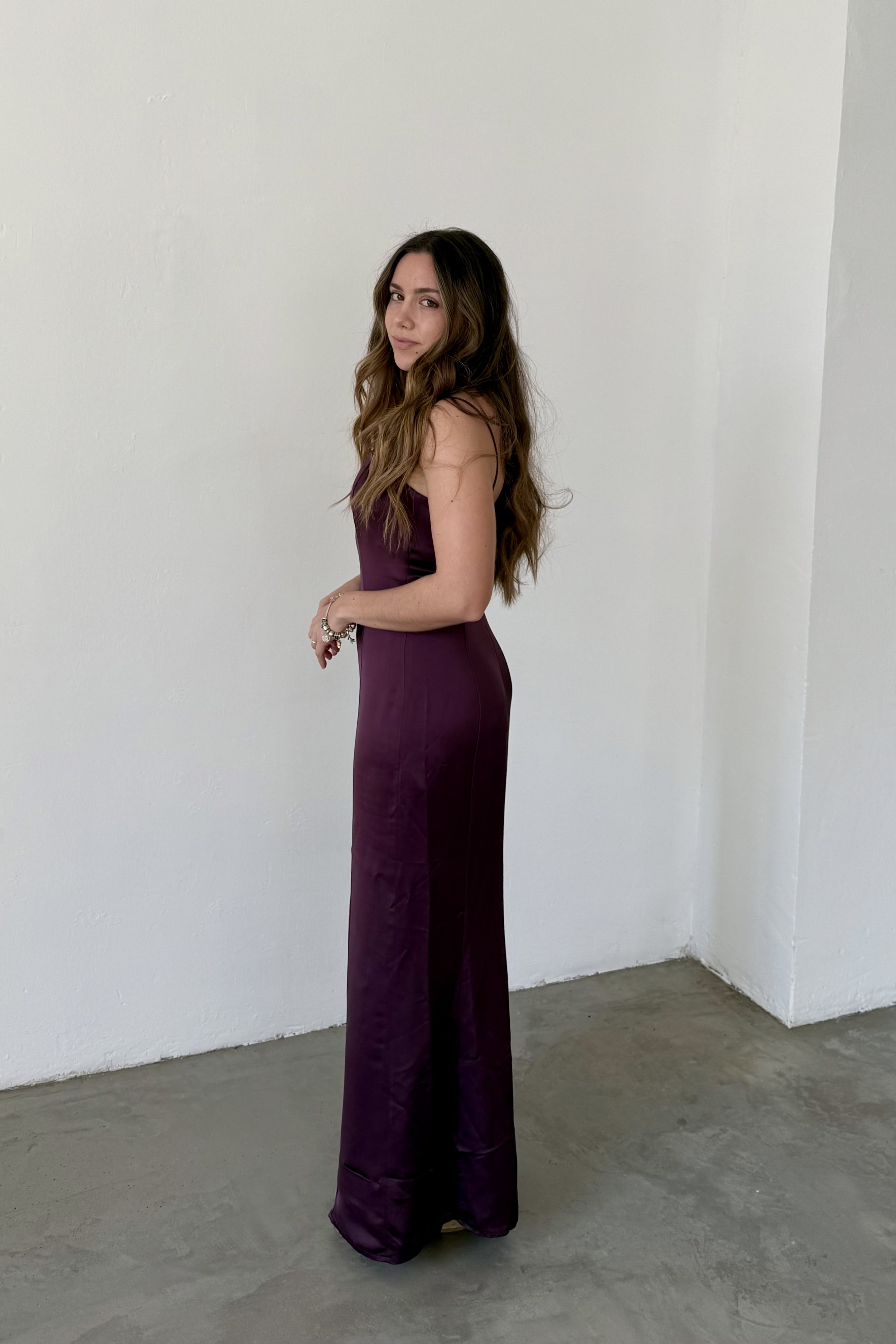 Massimo Dutti Satin Midi Dress