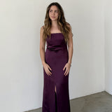 Massimo Dutti Vestido Midi de Satén