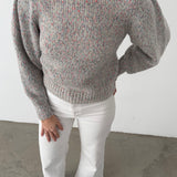 Bellerose Grey Multicolor Knit Sweater
