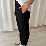 Pantalón Negro Texturizado Skatïe Brand