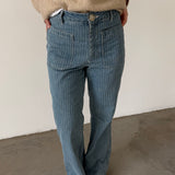 Pantalones anchos de rayas Masscob