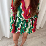 MC2 Saint Barth Zigzag Knit Wrap Cardigan