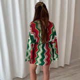 MC2 Saint Barth Zigzag Knit Wrap Cardigan