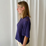 Top de Punto Crochet Morado MEISÏE