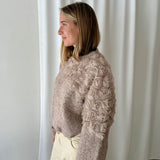 Jersey Gris de Punto con Detalle Floral MEISÏE