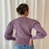 Jersey de Punto Lavanda con Manga Abullonada Skatïe Brand