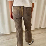 Vaqueros Cropped Gris Metalizado Skatïe Brand