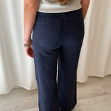 Lebor Gabala Navy Linen Trousers