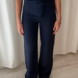 Lebor Gabala Navy Linen Trousers