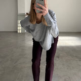 Pantalones de sastrería color ciruela con raya lateral Claudie Pierlot