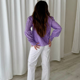 Blusa Lavanda Broderie Selected Femme