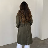 Massimo Dutti Abrigo Verde con Capucha