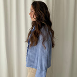 Baum und Pferdgarten Ruffled Striped Shirt