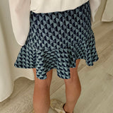 Sandro Geometric Mini Skirt