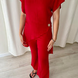 Blusa roja asimétrica Sophie & Lucie