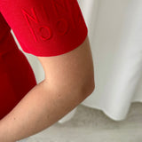 Top neopreno rojo Nina Ricci