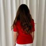 Top neopreno rojo Nina Ricci