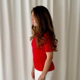 Top neopreno rojo Nina Ricci