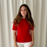 Top neopreno rojo Nina Ricci