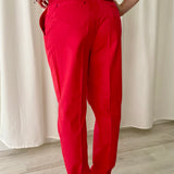 Pantalón Rojo de Sastrería Carolina Herrera
