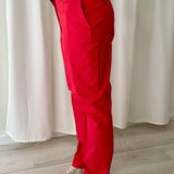 Pantalón Rojo de Sastrería Carolina Herrera
