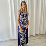 Chaleco Bordado Azul Marino MEISÏE
