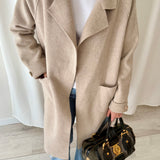Abrigo de Lana Oversize Beige Skatïe Brand