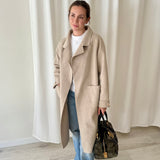 Abrigo de Lana Oversize Beige Skatïe Brand