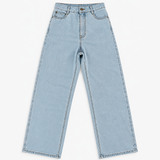 Sessùn Light Blue High-Waisted Wide-Leg Jeans
