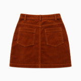 Sessùn Rust Brown Corduroy Mini Skirt