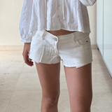 HOLLISTER 36 low-rise white shorts
