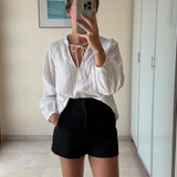 Shorts negro con bolsillos ZARA L