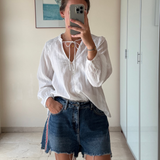Shorts vaquero con bandas laterales ZARA 40