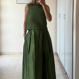 Total look conjunto dos piezas verde SIMORRA 34