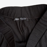 Pantalón fluido negro ZARA S