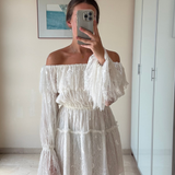 Vestido encaje manga larga MAJORELLE S