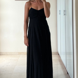 Vestido largo negro POLO RALPH LAUREN S
