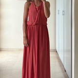 Vestido maxi fluido ZARA S