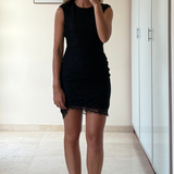 Vestido mini encaje espalda abierta GUESS S