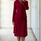 Chaqueta traje roja ADOLFO DOMÍNGUEZ 36/S