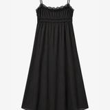 ba&sh Black Gathered Maxi Dress