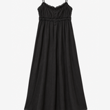 ba&sh Black Gathered Maxi Dress