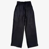 Pantalón de traje negro de pierna ancha ZARA XS