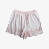 Shorts rosa con encaje y cintura ajustable ABERCROMBIE & FITCH S
