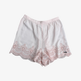 Shorts rosa con encaje y cintura ajustable ABERCROMBIE & FITCH S