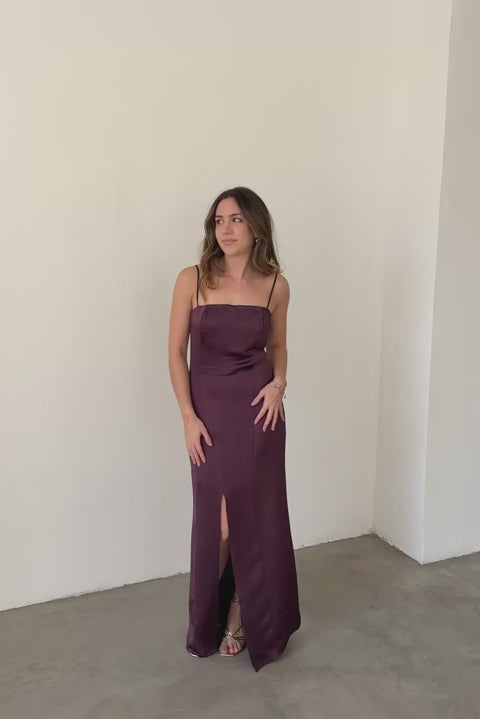 Massimo Dutti Satin Midi Dress